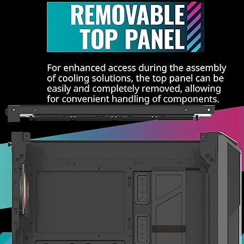 Cooler Master HAF 500 ATX Mid Tower Black Tempered Glass Side Panel image
