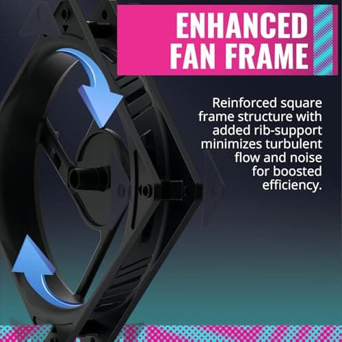 Cooler Master SickleFlow 120mm Black Addressable RGB PWM 62 CFM 3-Pack image