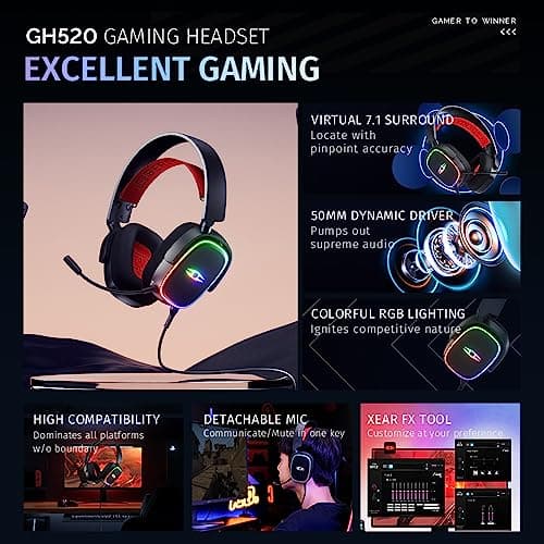 TAKSTAR Forge Wired Closed-Back Headphones Black / Red image