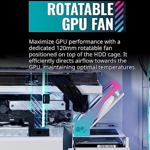 Cooler Master HAF 500 ATX Mid Tower White with Tempered Glass Side Panel and USB 3.2 Gen 2 Type-C USB 3.2 Gen 1 Type-A image