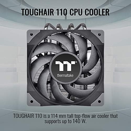 Thermaltake TOUGHAIR 110 Air 114mm 58.35 CFM Black / Silver image