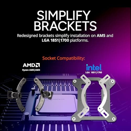 Cooler Master MasterLiquid 360 ATMOS Stealth Water 360mm 75.2 CFM Black image