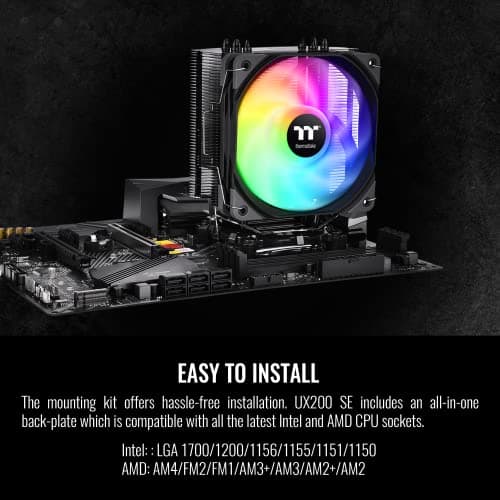 Thermaltake UX200 SE Air 156mm ARGB Black image