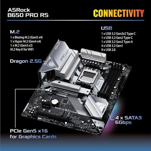 ASRock B650 PRO RS AM5 DDR5 ATX image