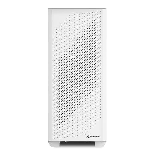 SHARKOON VS9 RGB ATX Mid Tower White Tempered Glass Side Panel USB 3.2 Gen 2 Type-C USB 3.2 Gen 1 Type-A image