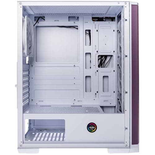 BitFenix Nova Mesh SE ATX Mid Tower White / Purple with Tempered Glass Side Panel and USB 3.2 Gen 1 Type-A image
