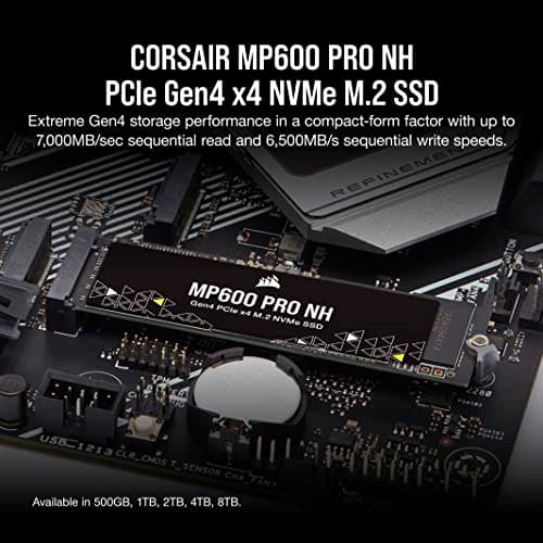 Corsair MP600 PRO NH 1TB M.2 SSD PCIe 4.0 NVMe image