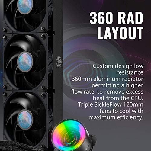 Cooler Master MasterLiquid ML360 Mirror Water 360mm Black image