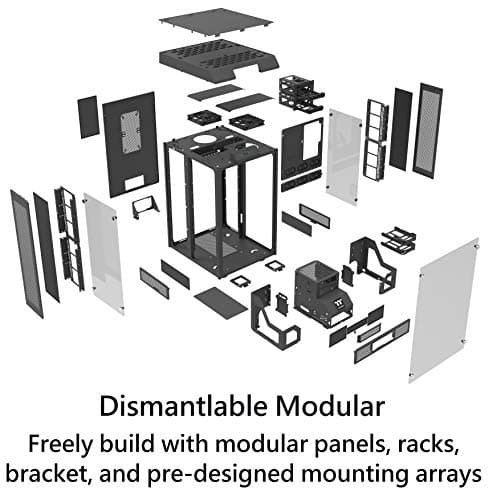 Thermaltake Tower 900 ATX Full Tower Black with Tempered Glass Side Panel and USB 3.2 Gen 1 Type-A image
