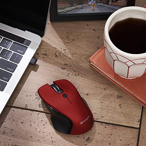 Verbatim 70246 Wireless Laser Red / Black Mouse image