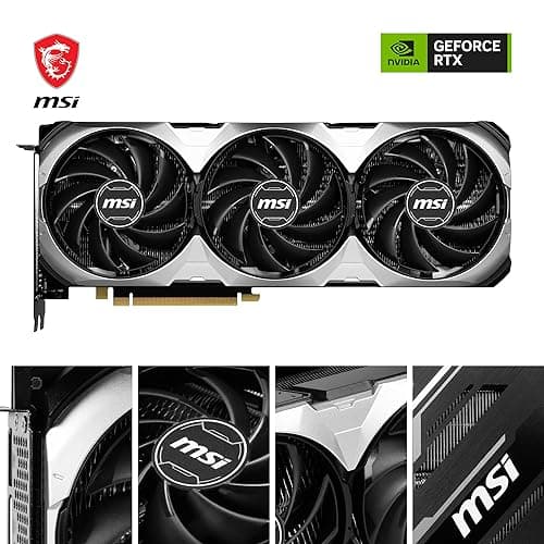 MSI VENTUS 3X E GeForce RTX 4070 Ti 12GB GDDR6X Silver / Black image