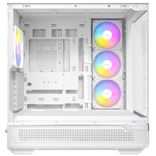 Antec C7 ATX Mid Tower White Tempered Glass Side Panel ARGB image
