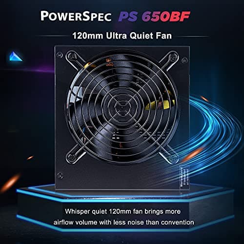PowerSpec PS 650BF Black 650W Non-Modular 80+ Bronze image