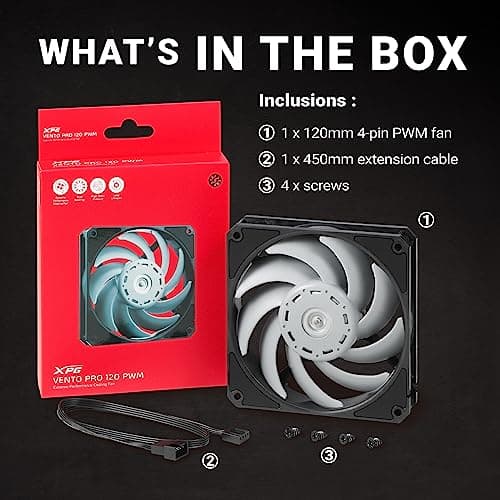 ADATA XPG VENTO PRO 120mm Gray / Black PWM 75 CFM image