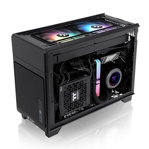 Thermaltake TR100 Mini-ITX Desktop Black Mesh Side Panel image