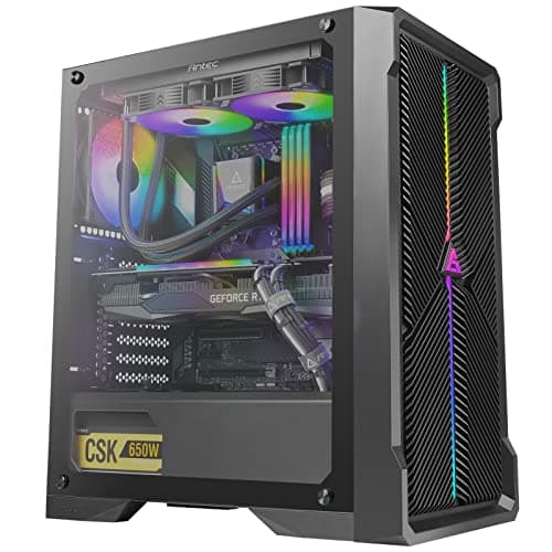 Antec NX420 ATX Mid Tower Black Tempered Glass Side Panel image