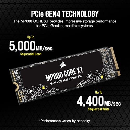 Corsair MP600 CORE XT R2 1TB SSD M.2-2280 PCIe 4.0 X4 NVMe image