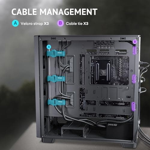 Antec FLUX ATX Mid Tower Black / Brown Tempered Glass Side Panel image