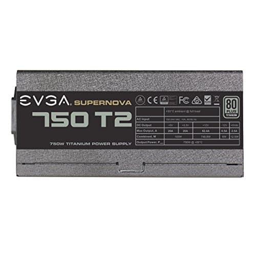 EVGA SuperNOVA 750 T2 750W Fully Modular 80+ Titanium Certified image