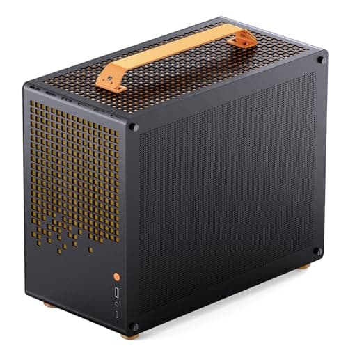 Jonsbo Jonsplus Z20 Micro ATX Desktop Orange / Black with Tempered Glass Side Panel and USB 3.2 Gen 2 Type-C, USB 3.2 Gen 1 Type-A image