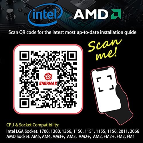 Enermax AQUAFUSION ADV 360 Water 360mm 79.8 CFM Black image