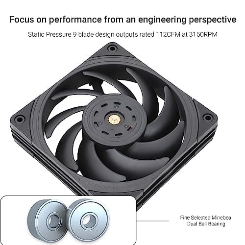 Thermalright TL-B12 EXTREM 120mm Black / Red PWM 112 CFM image