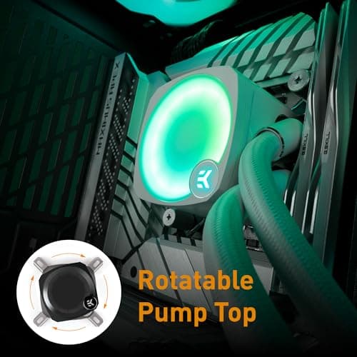 EK EK-Nucleus Water 360mm CR360 AIO Lux D-RGB 72 CFM Black image