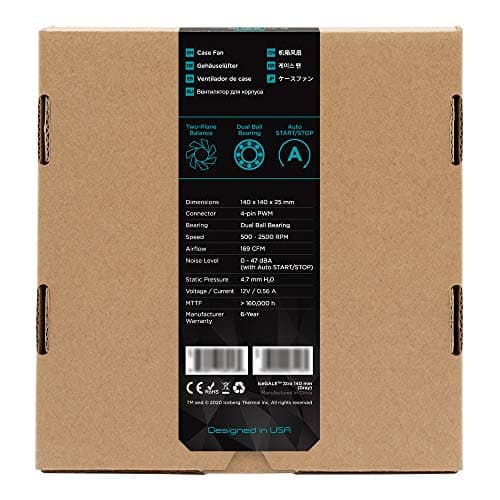 Iceberg Thermal IceGALE Xtra 140mm Gray PWM 169 CFM 2-Pack image