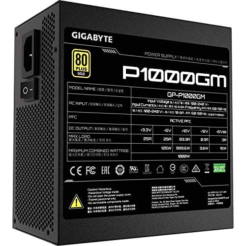 Gigabyte P1000GM ATX 1000W Fully Modular 80+ Gold Certified image