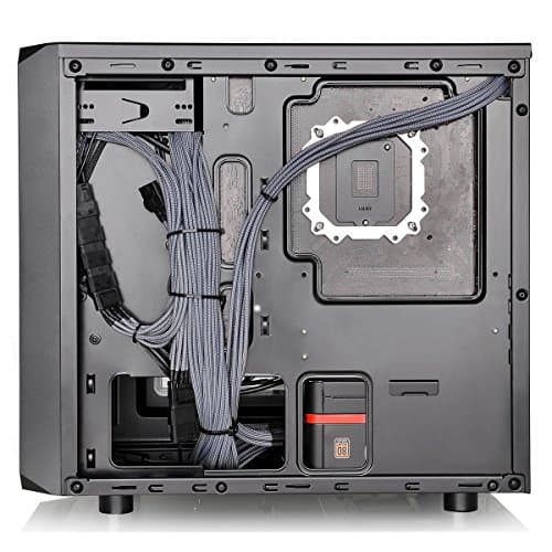 Thermaltake Versa H15 Micro ATX Mid Tower Black with Acrylic Side Panel and USB 3.2 Gen 1 Type-A, USB 2.0 Type-A image