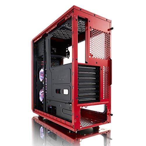 Fractal Design Focus G ATX Mid Tower Black / Red with Acrylic Side Panel and USB 3.2 Gen 1 Type-A, USB 2.0 Type-A image