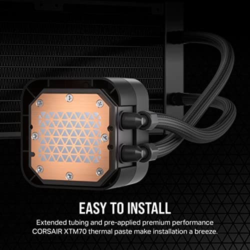 Corsair iCUE H100i ELITE LCD XT Water 240mm Black image