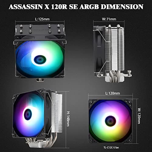 Thermalright Assassin X Refined SE RGB Air 148mm Black/Silver image