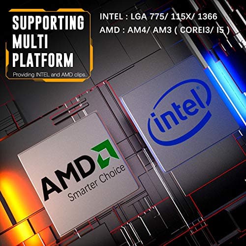 DarkFlash Talon CPU Cooling Cooler LED RGB PWM Fan with Four Heat pipes for Intel : LGA 775/ 115x/ 1366 and AMD : AM4/ AM3 (Corei3/ i5) | DF-TALON image