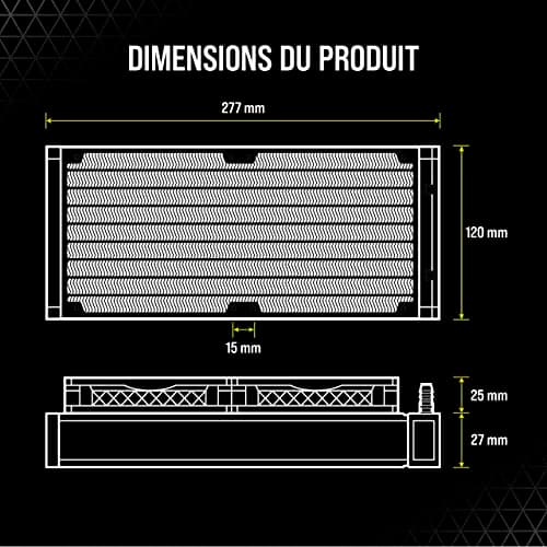 Corsair iCUE H100i ELITE CAPELLIX Water 240mm 75 CFM image