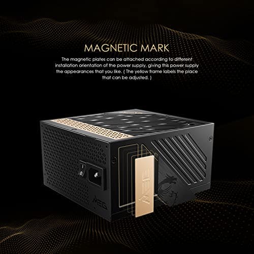 MSI MEG Ai1000P PCIE5 Black / Copper ATX 1000W Fully Modular 80+ Platinum Certified image