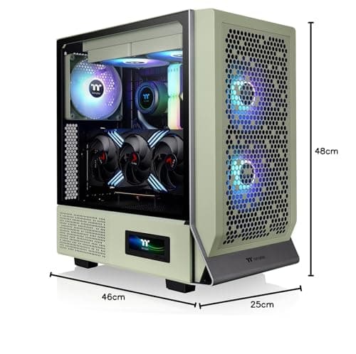 Thermaltake Ceres 300 ATX Mid Tower Green Tempered Glass ARGB image