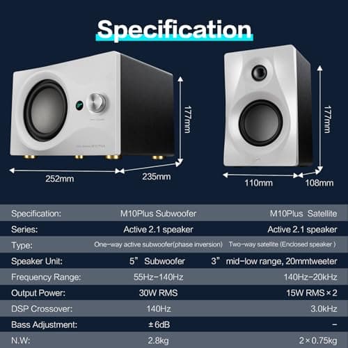 HiVi M10 2.1 Channel Speaker System image