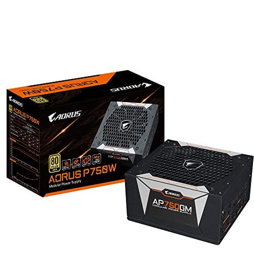 Gigabyte AORUS P GM Black / Silver ATX 750W Fully Modular 80+ Gold Certified image