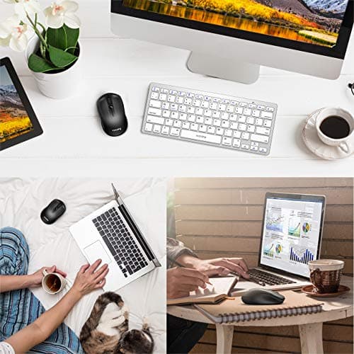 VicTsing Wireless Mouse for Laptop, Portable Ergonomic Mouse- Match Your Hand Better, 3 Adjustable DPI Levels, Power On-Off Switch, Up to 18 Months Battery Life, USB Computer Mouse for both Hand-Black image