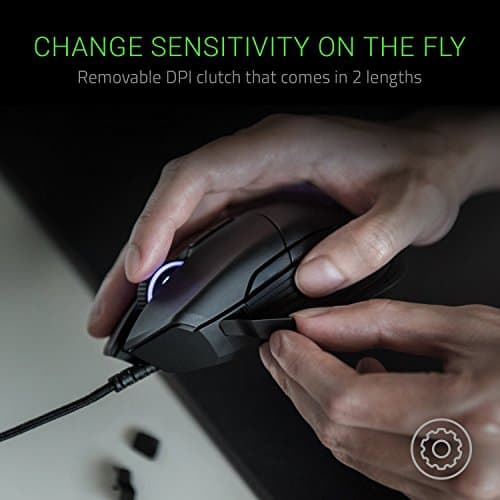 Razer Basilisk - Chroma Enabled RGB FPS Gaming Mouse - Worlds Most Precise Sensor - Comfortable Grip w/ DPI Clutch & Customizable Scroll Wheel Resistance (Renewed) image