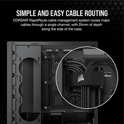 Corsair iCUE 5000X RGB ATX Mid Tower Black Tempered Glass Side Panel image