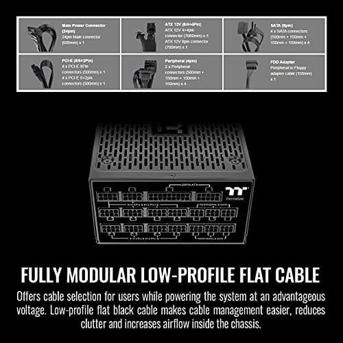 Thermaltake Toughpower Black TF1 - TT Premium 1550W Fully Modular 80+ Titanium image