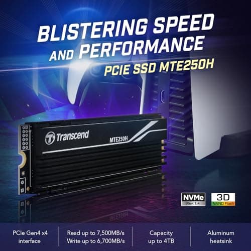 Transcend 250H 2TB M.2-2280 SSD PCIe 4.0 x4 NVMe image