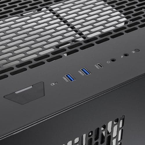 Thermaltake CTE E550 ATX Mid Tower Black with Tempered Glass Side Panel and USB 3.2 Gen 2 Type-C USB 3.2 Gen 1 Type-A image