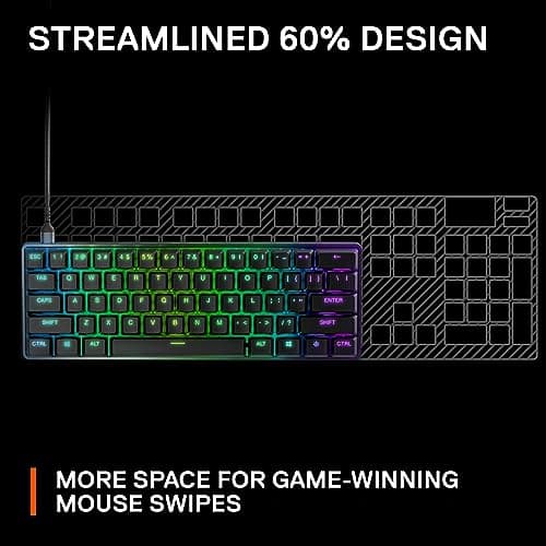 SteelSeries Apex 9 Mini RGB Wired SteelSeries OptiPoint Linear Gaming Keyboard image