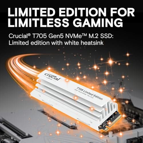 Crucial T705 W/Heatsink Limited Edition 2TB SSD M.2-2280 PCIe 5.0 X4 NVMe image