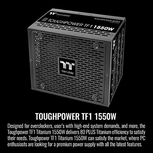 Thermaltake Toughpower Black TF1 - TT Premium 1550W Fully Modular 80+ Titanium image