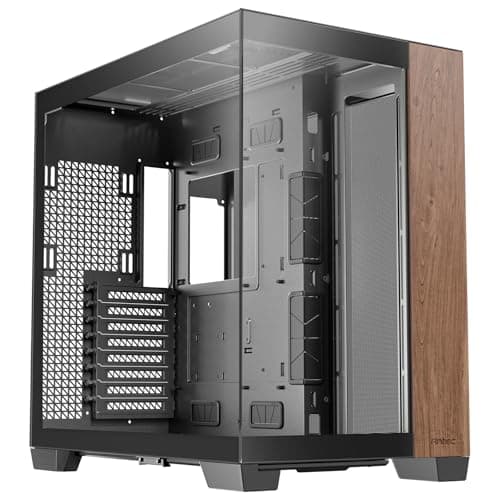 Antec C8 Wood ATX Full Tower Black / Brown with Tempered Glass Side Panel and USB 3.2 Gen 2 Type-C USB 3.2 Gen 1 Type-A main image