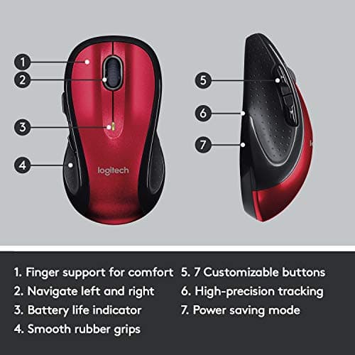 Logitech M510 Laser Wireless Mouse image